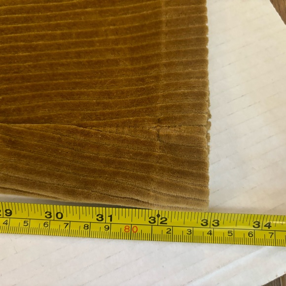 Aerie Small Groove On Ribbed Velour Flare Pants Gold/Copper Bellbottom Boho Soft - Picture 10 of 12
